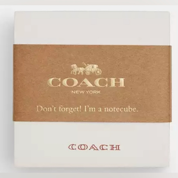 New Coach Note Cube In Cluster Flower Print NWT - Picture 7 of 8